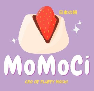 Trademark MOMOCI CEO OF FLUFFY MOCHI + KARAKTER HURUF NON LATIN + LOGO