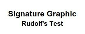 Trademark Signature Graphic Rudolf's Test