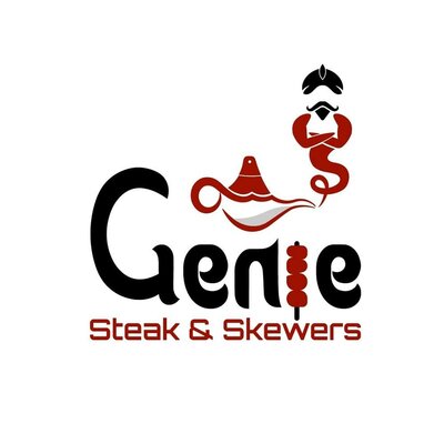 Trademark Genie Steak & Skewers + Lukisan