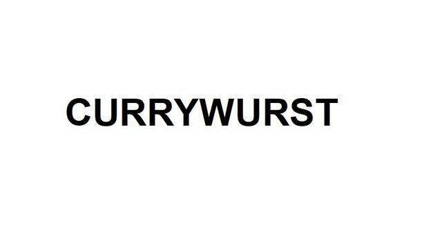 Trademark CURRYWURST