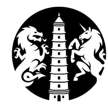 Trademark Lukisan Naga Pagoda & Unicorn