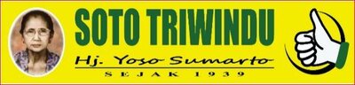 Trademark SOTO TRIWINDU HJ. YOSO SUMARTO SEJAK 1939 + LUKISAN