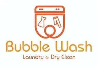 Trademark Bubble Wash Laundry & Dry Clean + Logo