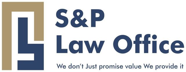 Trademark S&P LAW OFFICE We Don't Just Promise Value We Provide It + LOGO