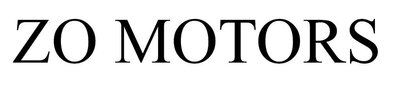 Trademark ZO MOTORS