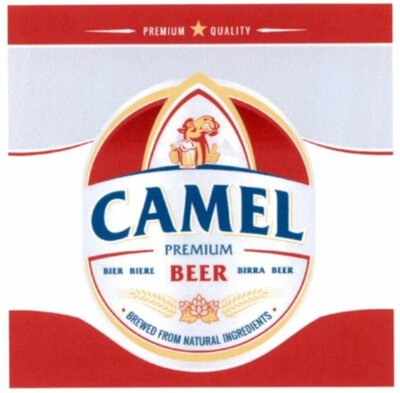 Trademark CAMEL PREMIUM BIER BIERE BEER BIRRA BEER BREWED FROM NATURAL
INGREDIENTS