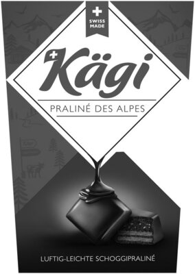 Trademark SWISS MADE KÄGI PRALINÉ DES ALPES LUFTIG-LEICHTE SCHOGGIPRALINÉ