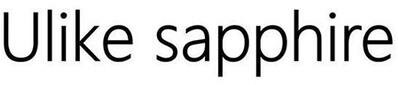 Trademark Ulike sapphire