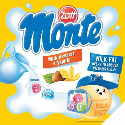 Trademark Zott Monte Milk dessert + Vanilla