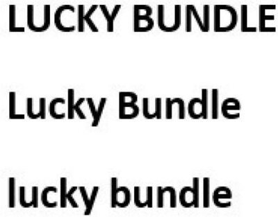 Trademark LUCKY BUNDLE