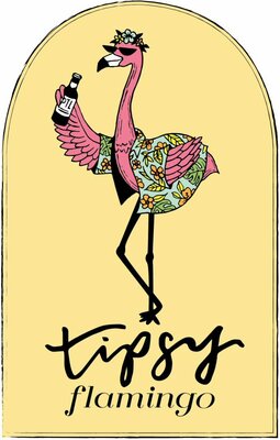 Trademark tipsy flamingo