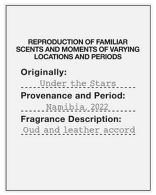 Trademark REPRODUCTION OF FAMILIAR SCENTS AND MOMENTS OF VARYING LOCATIONS
AND PERIODS