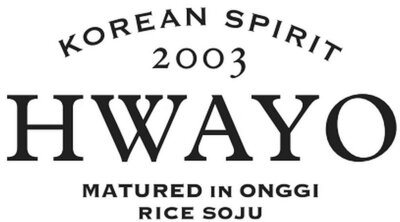 Trademark KOREAN SPIRIT 2003 HWAYO MATURED IN ONGGI RICE SOJU